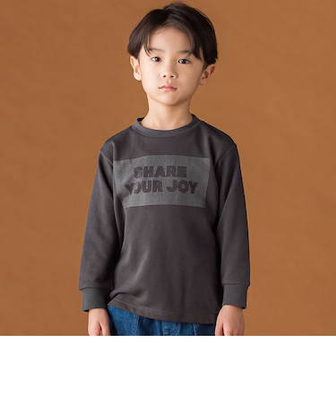 【店舗限定】天竺ポツポツプリント長袖Tシャツ(95~150cm)