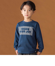 【店舗限定】天竺ポツポツプリント長袖Tシャツ(95~150cm)