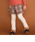 【お揃い】レギンスドッキングチェックショートパンツ(80~130cm)