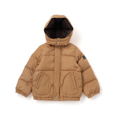 フード付き表裏配色ダウンコート(90~130cm)