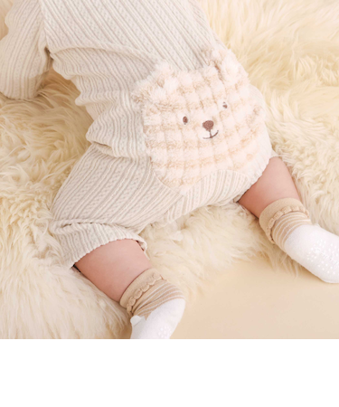 アニマルウサギイヌ恐竜モコモコおしりモチーフロンパース(60~80cm)