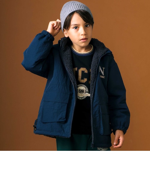 DOUBLE.B リバーシブルジャンパー 140cm キッズ服(100cm~) ダブルB リバーシブル ジャンパー 140 新品