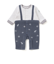 宇宙ジャングル冒険ロンパース(60~80cm)