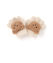 クマさんフェイス付きもこもこ手袋