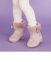 切り替えスカラップリボンビジュームートンブーツ(15~20cm)