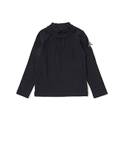 【日本製】ミップスウェードフリルハイネックTシャツ(80~150cm)