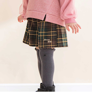 【お揃い】チェック柄キュロット(80~130cm)