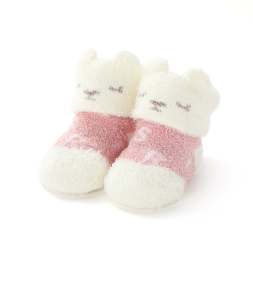 【お揃い】アニマルウサギクマロボットもこもこソックス(9~12cm)