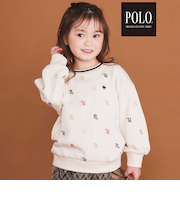 【POLO BCS(ポロ・ビーシーエス)×SLAP SLIPコラボ】プリント総柄トレーナー(80~130cm)