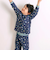【スララク/腹巻き一体型】みんな快眠！長袖みんみんキルティングパジャマ 上下セット(80~130cm)