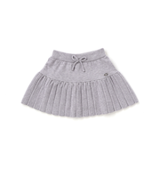 【ウォッシャブル加工】リボンチャーム付きニットプリーツスカパン(90~130cm)