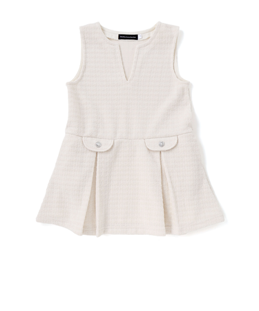 Aラインニットツイードジャンパースカート(95~150cm)