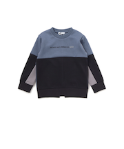 ロゴプリント配色トレーナー(110~160cm)