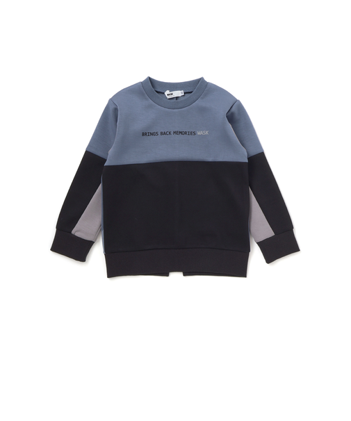 ロゴプリント配色トレーナー(110~160cm)