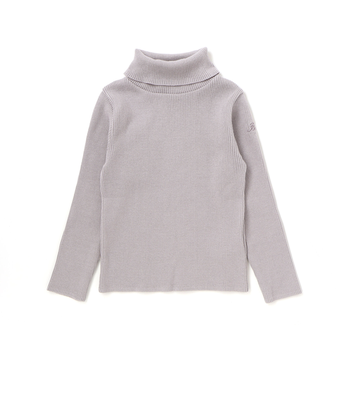 【日本製】リブニットタートルネック(80~150cm)