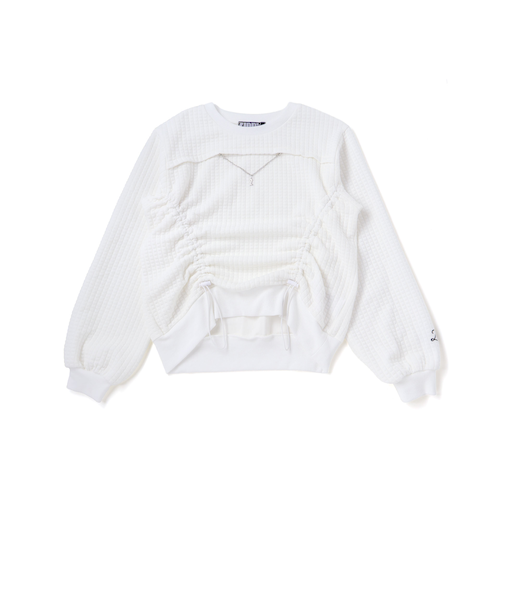 膨れジャガードﾄドロストトップス(130~160cm)