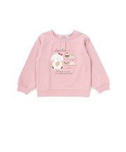 ウサギネコアニマルフェミニンモチーフトレーナー(80～130cm）