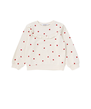 ハート総柄フリル付きガーリートレーナー(80~130cm)