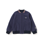 ロゴバッチ裏ジャギー裏毛スタジャン(110~150cm)