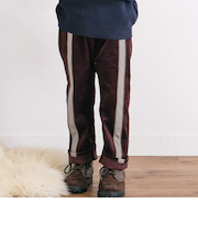 パイピングチェックサイドラインロングパンツ(80~130cm)