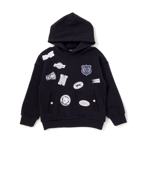 ロゴバッチ裏毛フーディ(110~150cm)