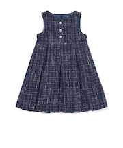 【お揃い】エタンセルラメツイードプリーツジャンパースカート(100~150cm)