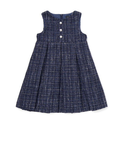 【お揃い】エタンセルラメツイードプリーツジャンパースカート(100~150cm)