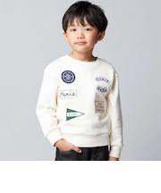 裏起毛ペナントワッペントレーナー(90~150cm)