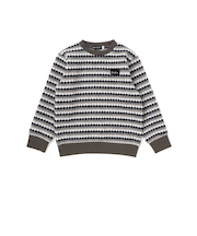 ダイヤMIXボーダーカットニットプルオーバー(90~150cm)