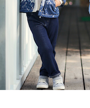 デニムムートン裏ファーストレートロングパンツ(80~160cm)