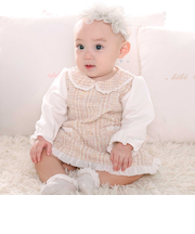 【お揃い】ツイードジャガードワンピース(70~90cm)