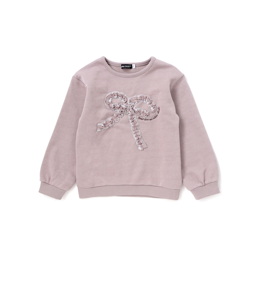 ラメフリルリボンモチーフトレーナー(90~160cm)