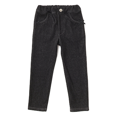 デニムムートン裏ファーリボンポイントスリムロングパンツ(80~160cm)