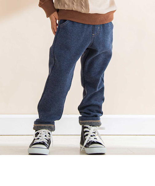デニム風裏起毛スリムパンツ(80~130cm)