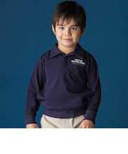 襟付き裏チェックトレーナー(110~160cm)