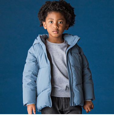 袖・フードﾀ取り外しダウンジャケット(110~160cm)