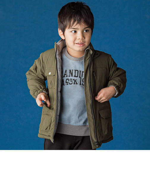 リップストップ＆タイダイリバーシブルジャケット(110~160cm)