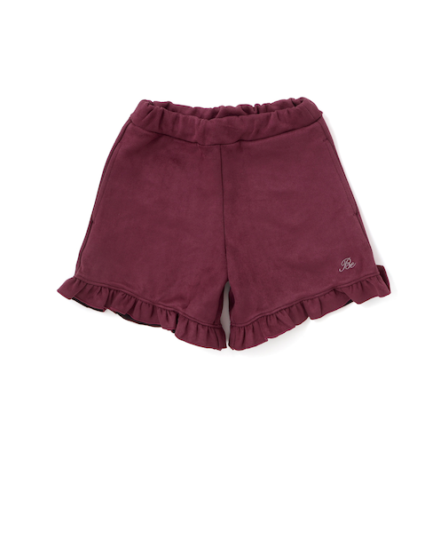 スウェード調裾フリルショートパンツ(90~150cm)