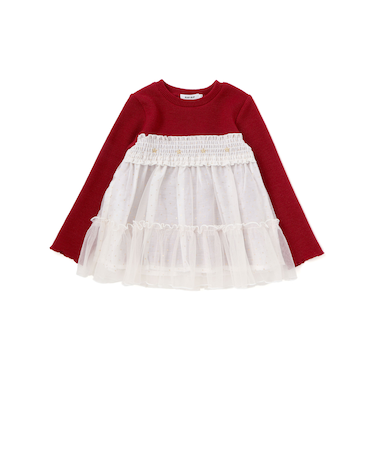 キラキラきらめくお星さまふんわりチュールトレーナー(80~130cm)