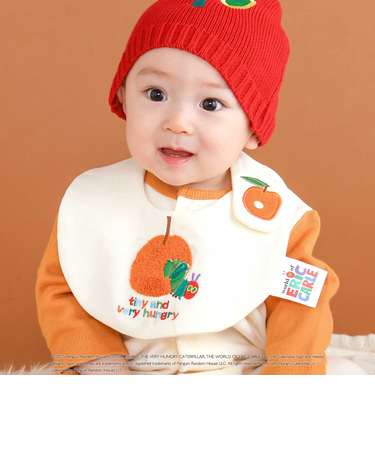 【絵本コラボ-はらぺこあおむし-】イラスト刺しゅうスタイ