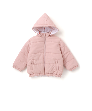 無地プリント柄リバーシブルコート(80~130cm)