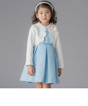 【店舗限定】ボレロ＋ジャンパースカート＋ブラウス3点セットアンサンブル(110~130cm)