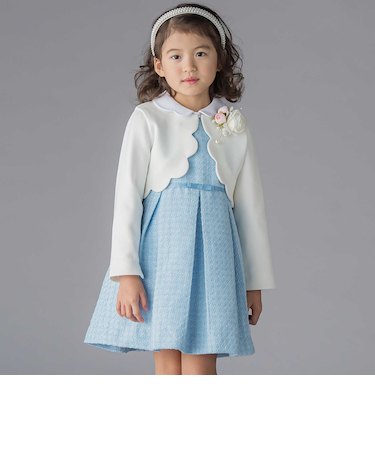 【店舗限定】ボレロ＋ジャンパースカート＋ブラウス3点セットアンサンブル(110~130cm)