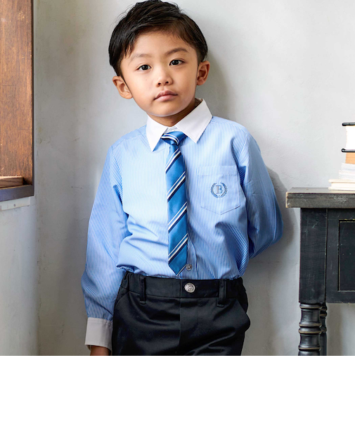 長袖レギュラーシャツ(110~130cm)