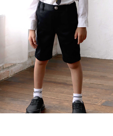 モクロディ裾ダブルハーフパンツ(110~130cm)