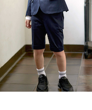 モクロディ裾ダブルハーフパンツ(110~130cm)