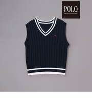 【POLO BCS(ポロ・ビーシーエス)×SLAP SLIPコラボ】チルデンニットベスト(90~130cm)