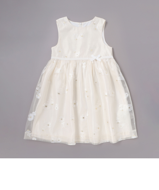 ラメオーガンジーフラワージャンパースカート(100~130cm)