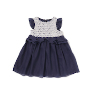 ふわふわオーガンジーフリルリボンペプラムドレス風ジャンパースカート(90~130cm)