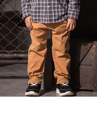 ロゴ刺しゅうストレッチツイルパンツ(110~160cm)